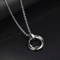 Men's Black Titanium Steel Chain Necklace – 60cm