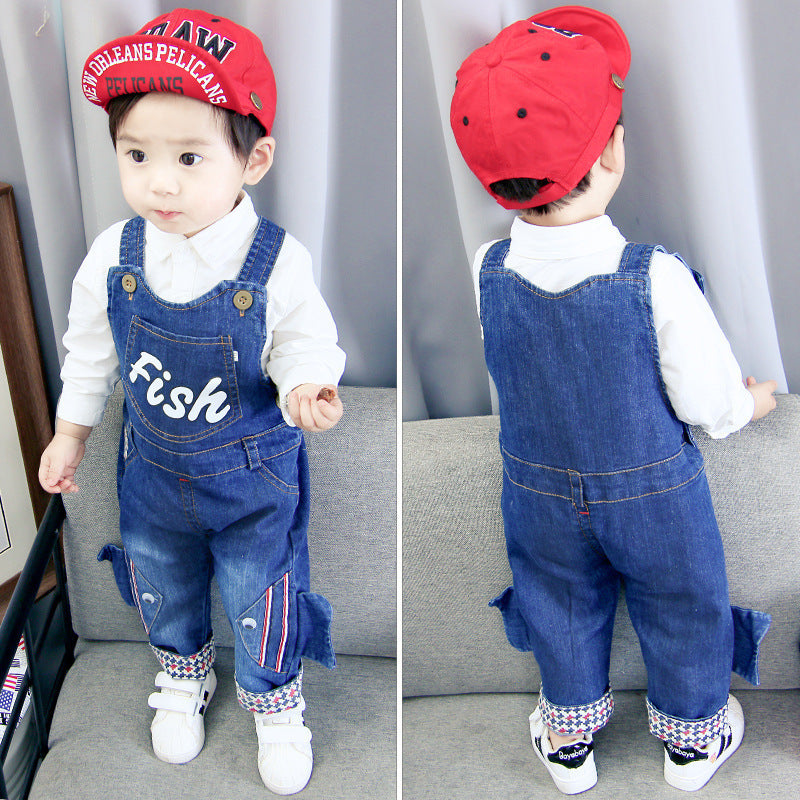 Children's Cotton Denim Overalls