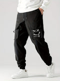 Cuffed Straight-Leg Cargo Trousers