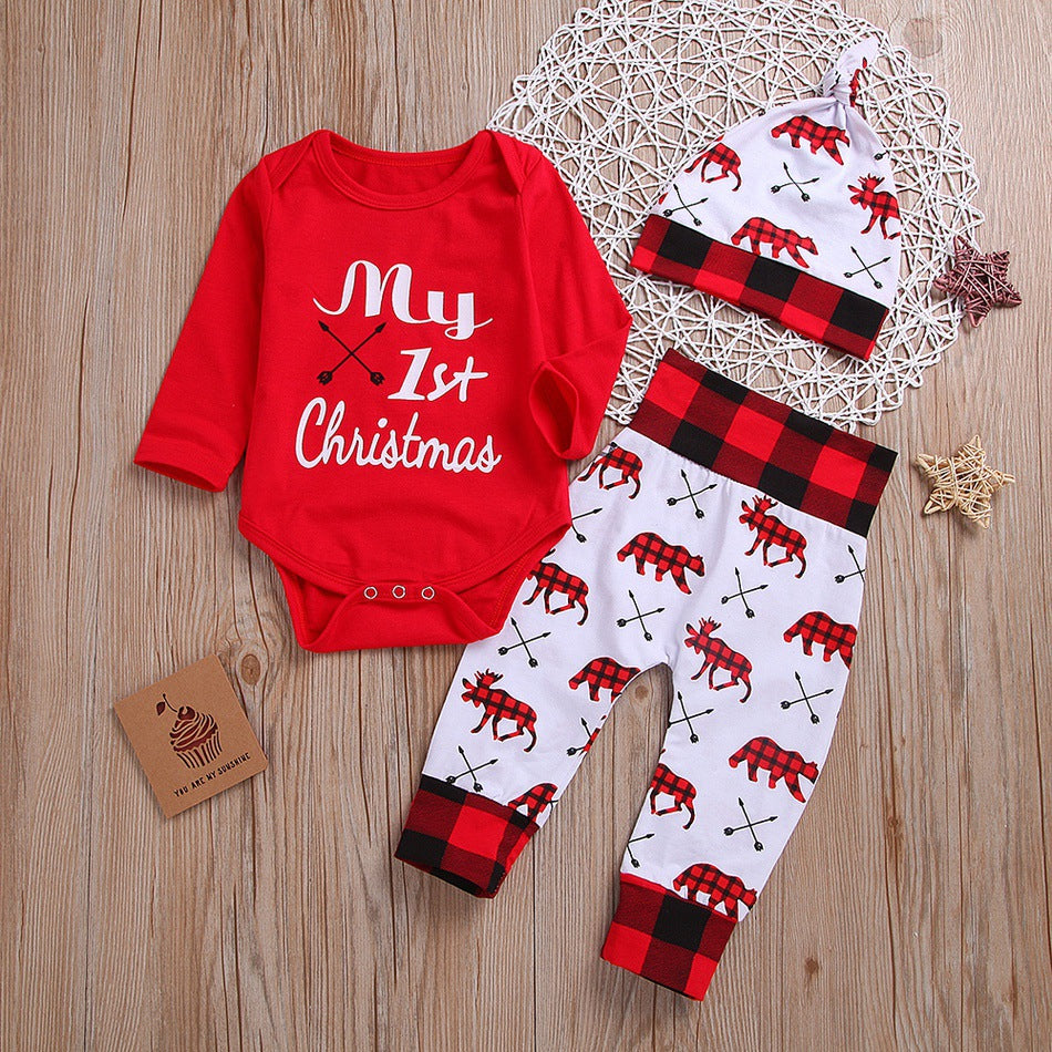 Baby Three-Piece Cotton Outfit