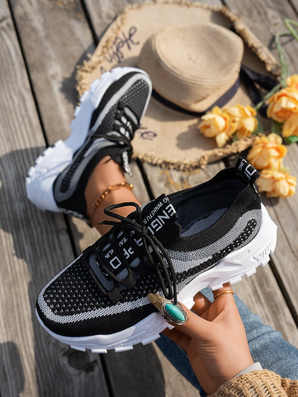 Women's Flyknit Breathable Running Trainers