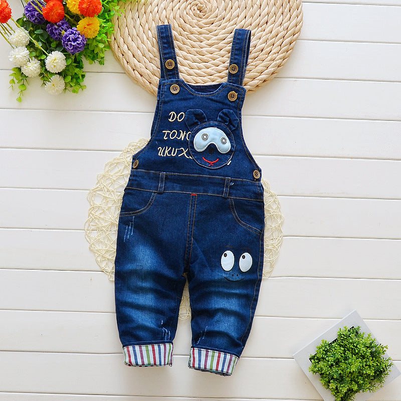 Children's Cotton Denim Overalls