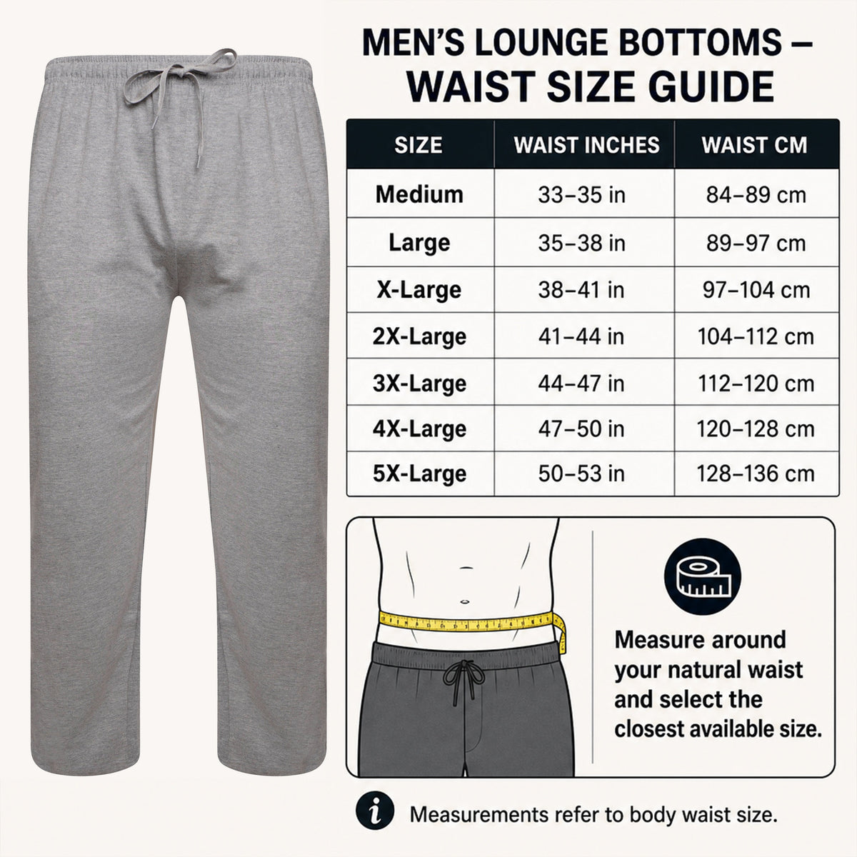 Men's Cotton Lounge Bottoms – 2 Pack
