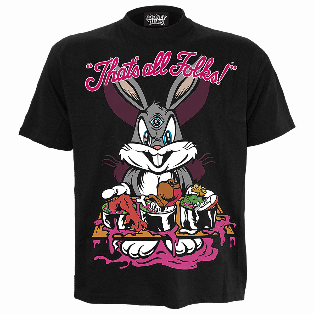 Bugs: Evil Bunny Black T-Shirt