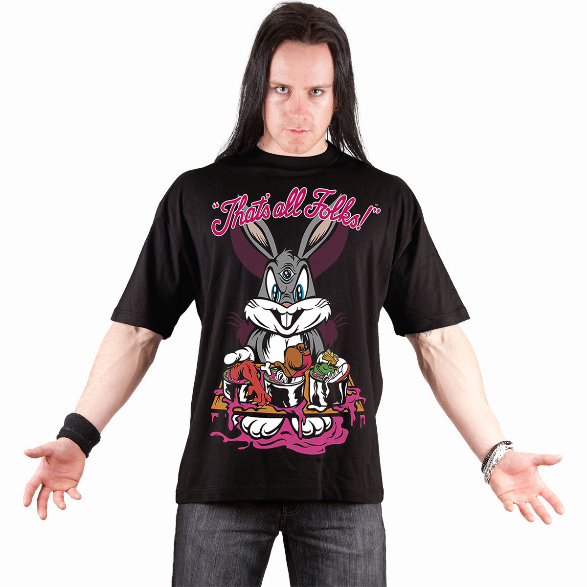 Bugs: Evil Bunny Black T-Shirt