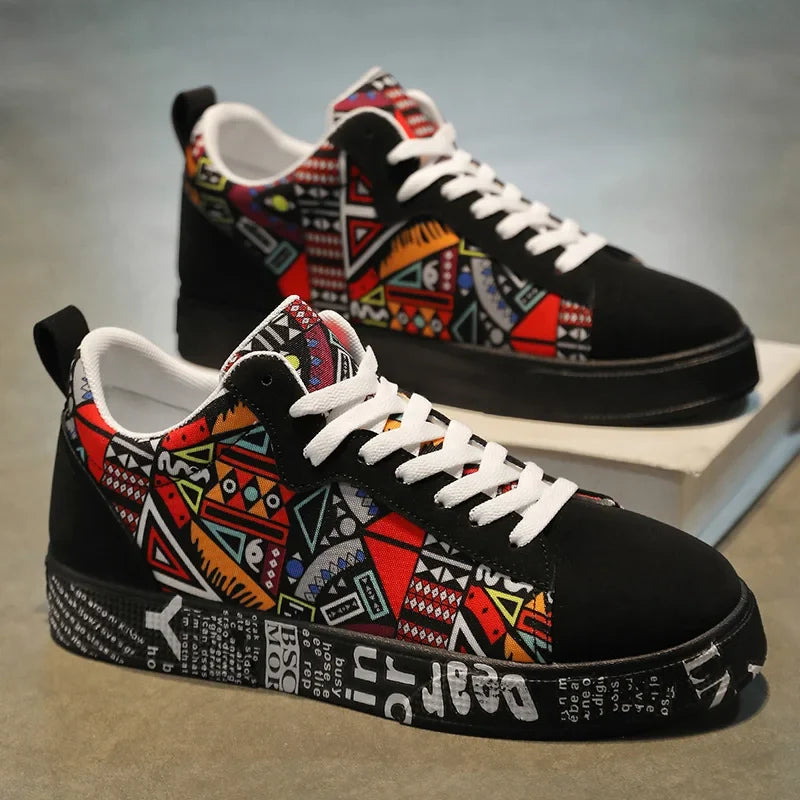 Men's Graphic Skateboard Trainers