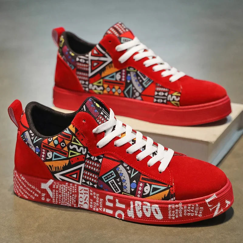 Men's Graphic Skateboard Trainers