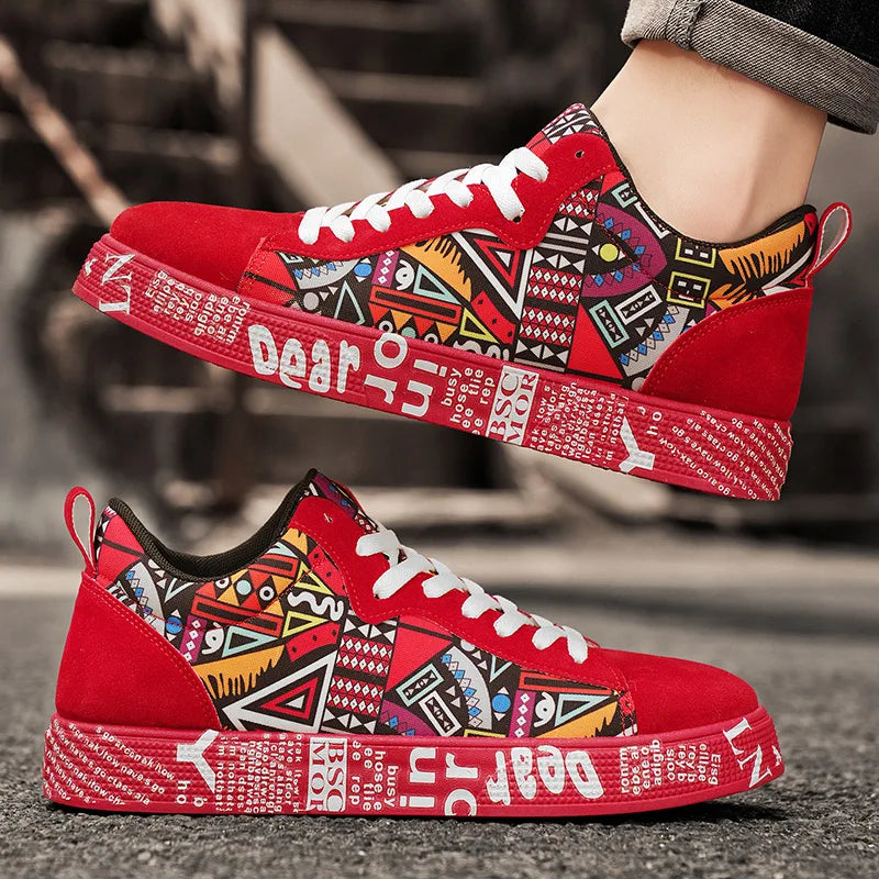 Men's Graphic Skateboard Trainers