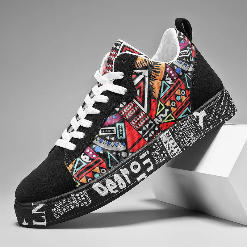 Men's Graphic Skateboard Trainers