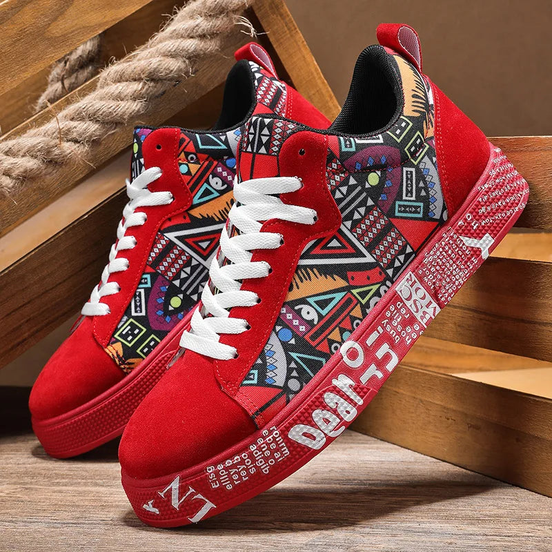 Men's Graphic Skateboard Trainers