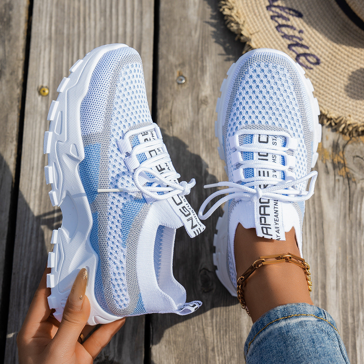 Women's Flyknit Breathable Running Trainers