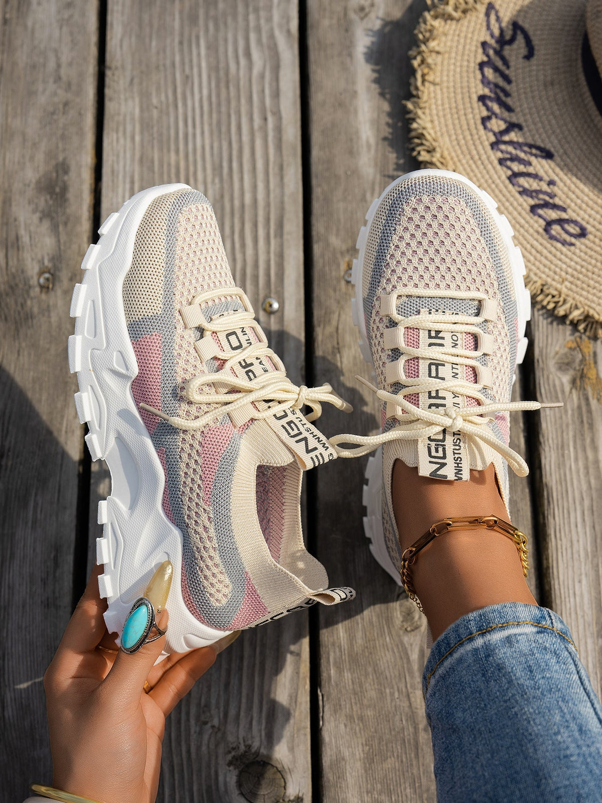 Women's Flyknit Breathable Running Trainers