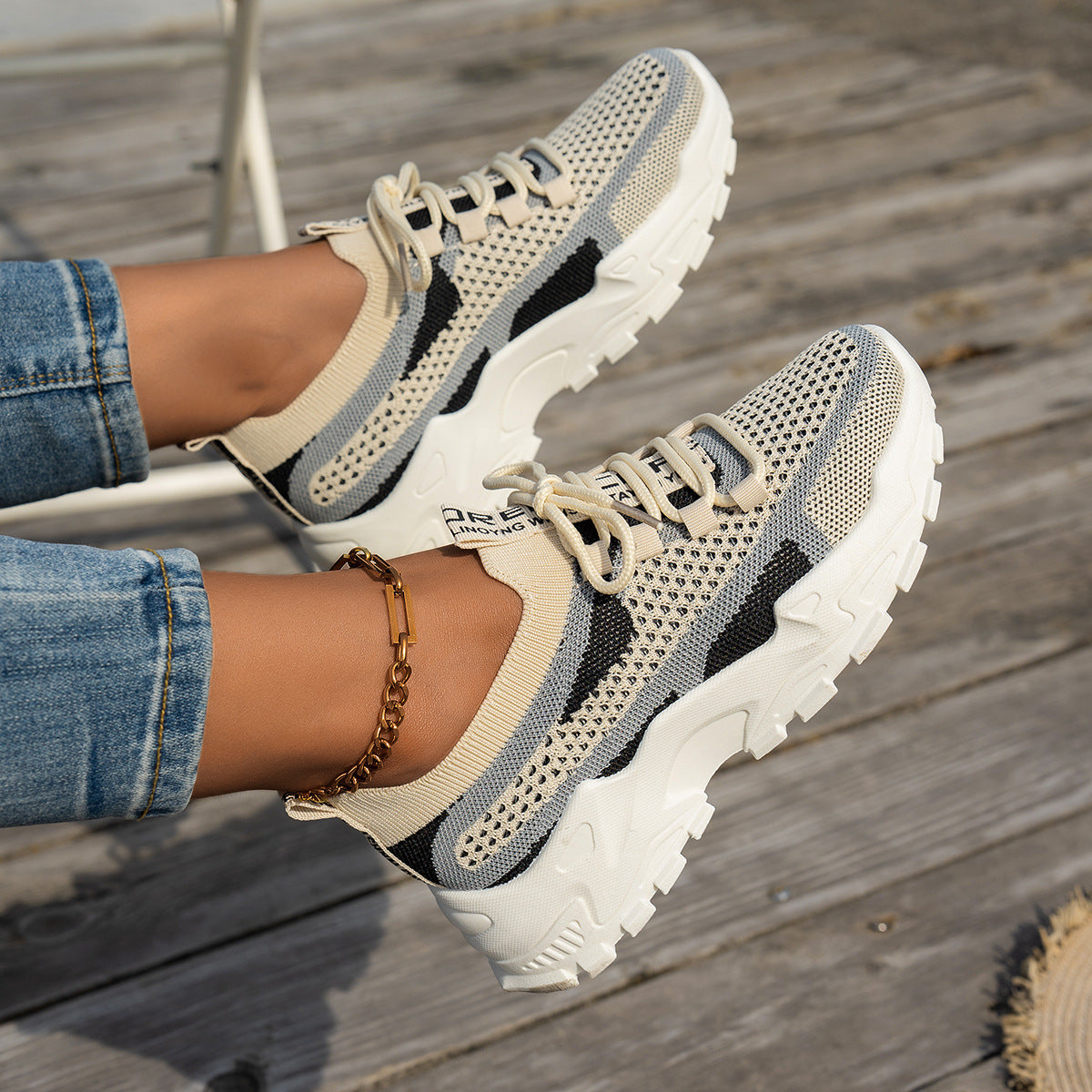 Women's Flyknit Breathable Running Trainers