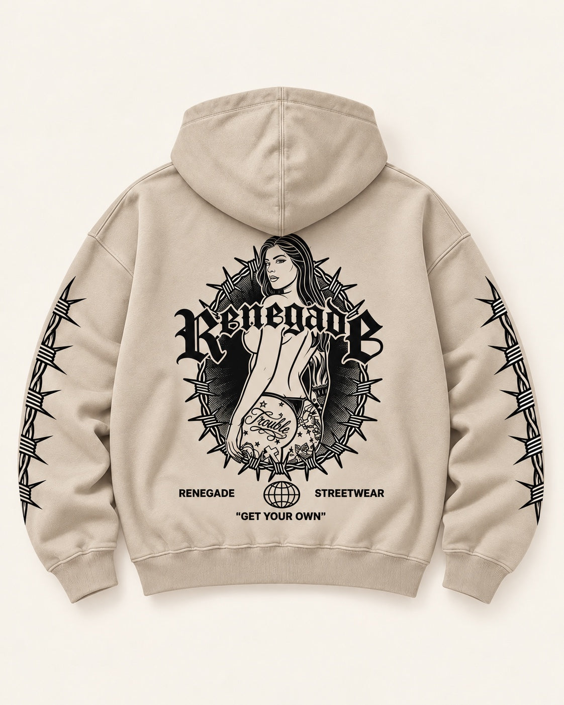 Trouble Graphic Hoodie