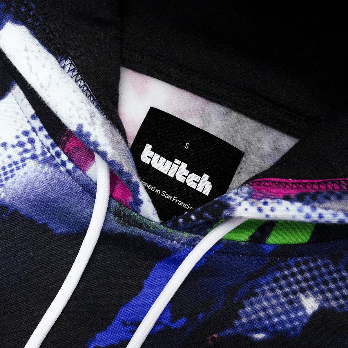Twitch Multicolour Printed Hoodie – Size L
