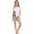 Women's Highland Cow T-Shirt & Shorts Pyjama Set